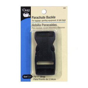 Parachute Black Buckle Clip with 1” Strap